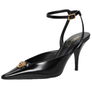 Versace Calf Leather Sling Back Pumps