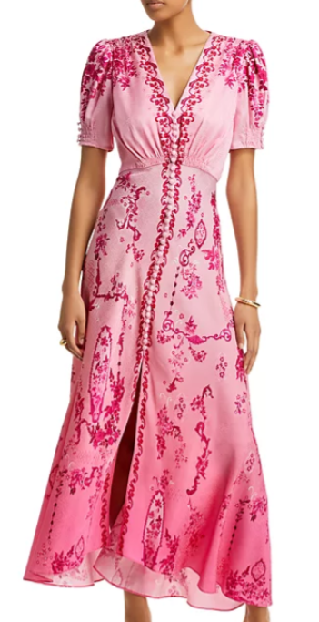 Saloni Lea Silk Dress