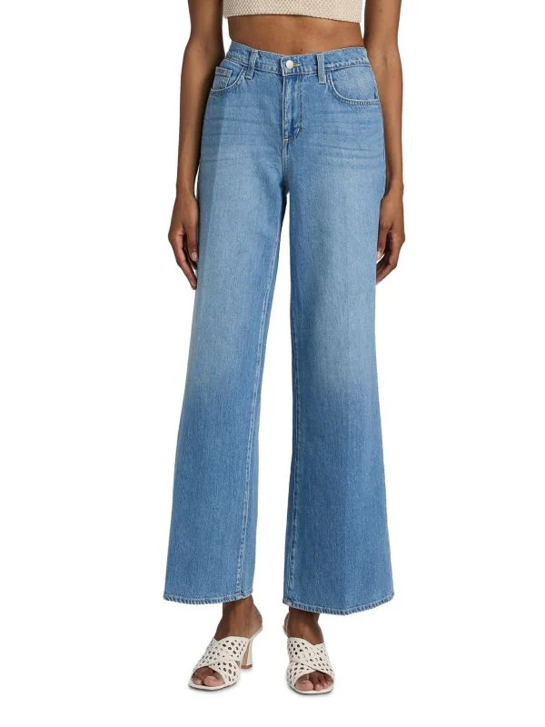 Lagence Alicent Sneaker High-Rise Wide-Leg Jeans