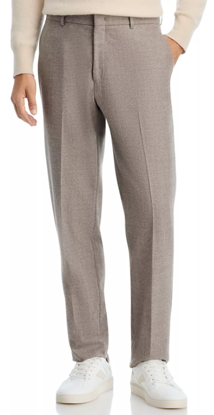 Vince Brushed Ticweave Wool Suit Pants