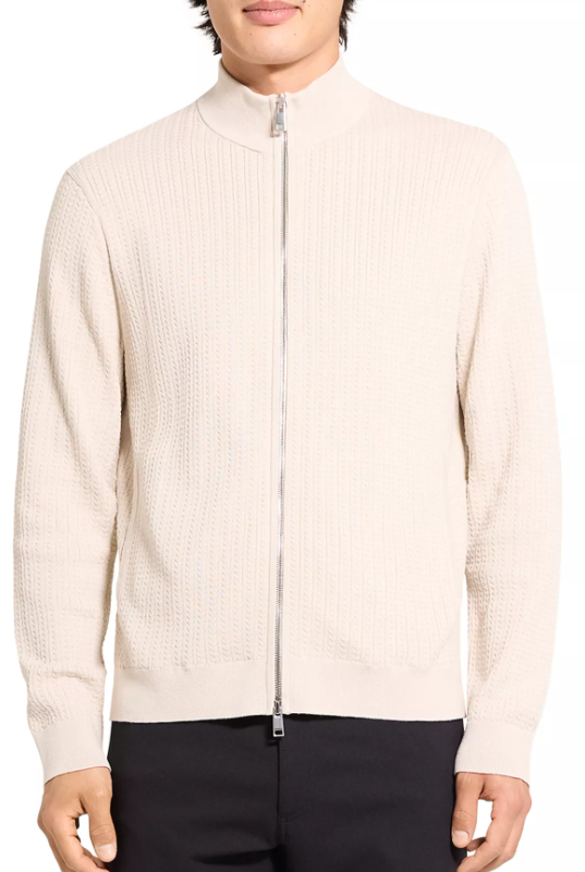 Theory Walton Textured Sweater Jacket