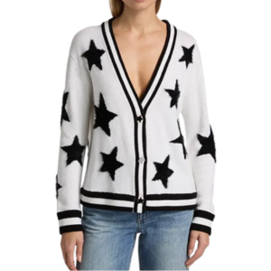 Alice + Olivia Bradley Star Wool-Blend Cardigan