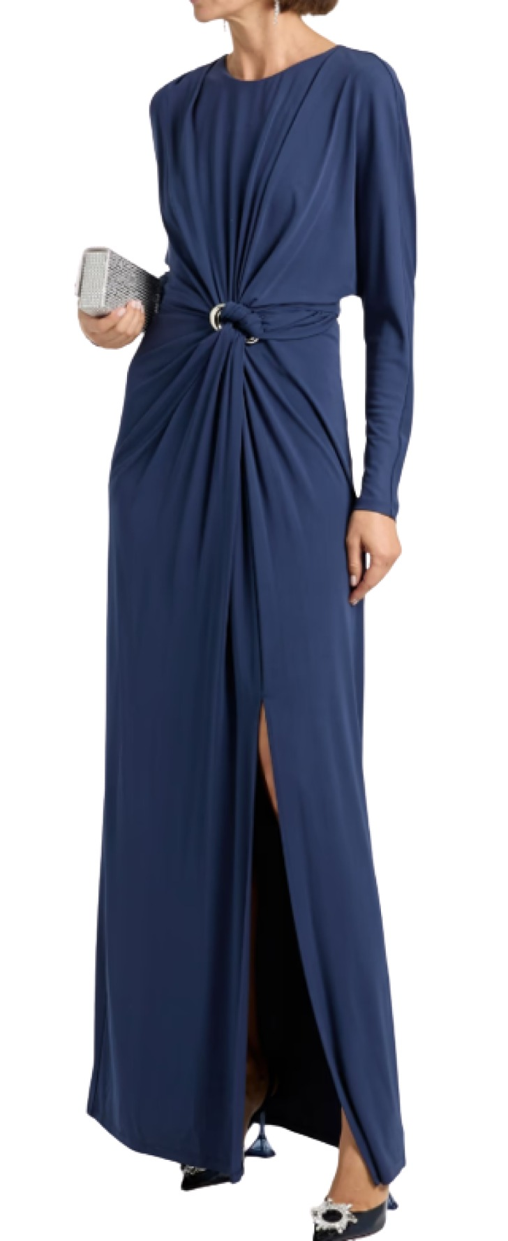 Simkhai Draped Stretch-Jersey Maxi Dress