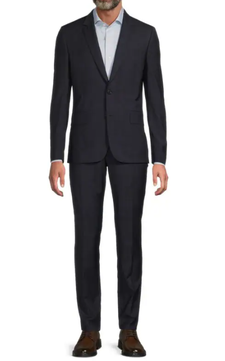 Paul Smith Checked Wool Modern Fit Suit