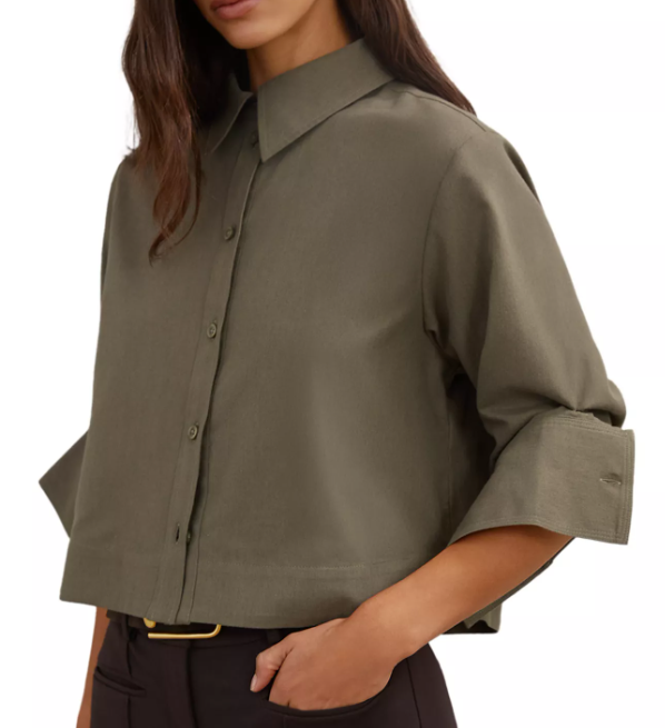 Reiss Cropped Shirt