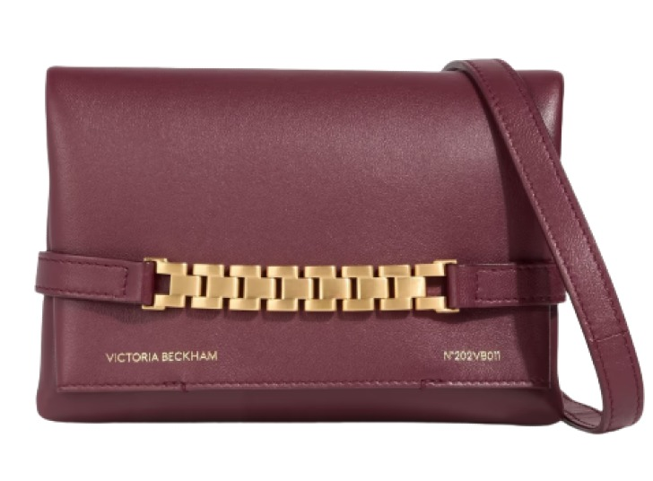 Victoria Beckham Chain Pouch Mini Leather Cross-Body Bag