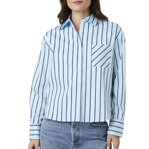 French Connection Boxy Stripe Button-Up Shirt