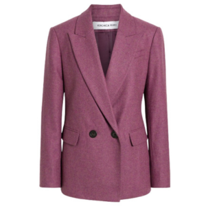 Veronica Beard Sevyn Dickey Double-Breasted Wool-Blend Blazer