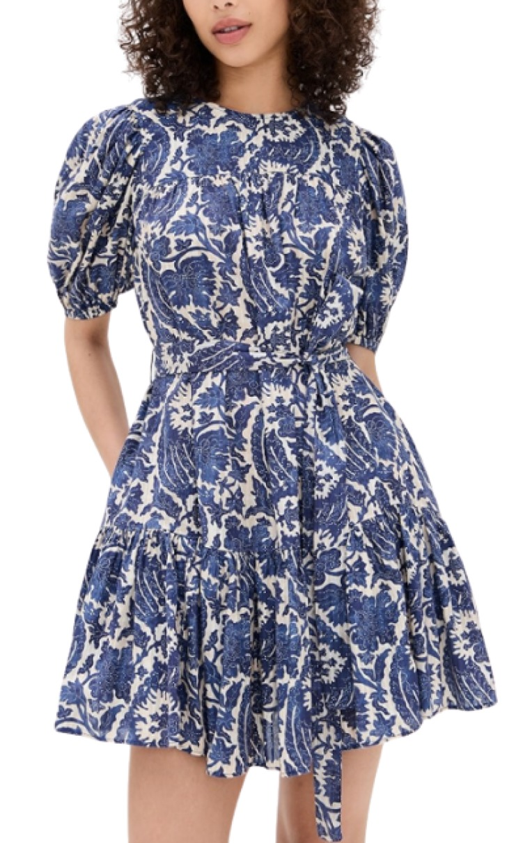 Ulla Johnson Rosalie Short Sleeve Mini Dress