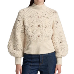 Zimmermann Hypnotic Wool Cable-Knit Sweater