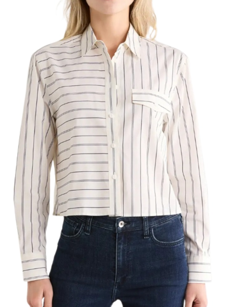 Rag & Bone Mina Multistripe Button-Up Shirt