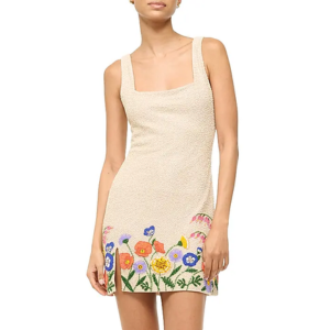 Staud Le Sable Beaded Minidress