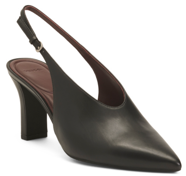Vince Leather Devi Slingback Heels