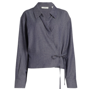Vince  Collared Wrap Top
