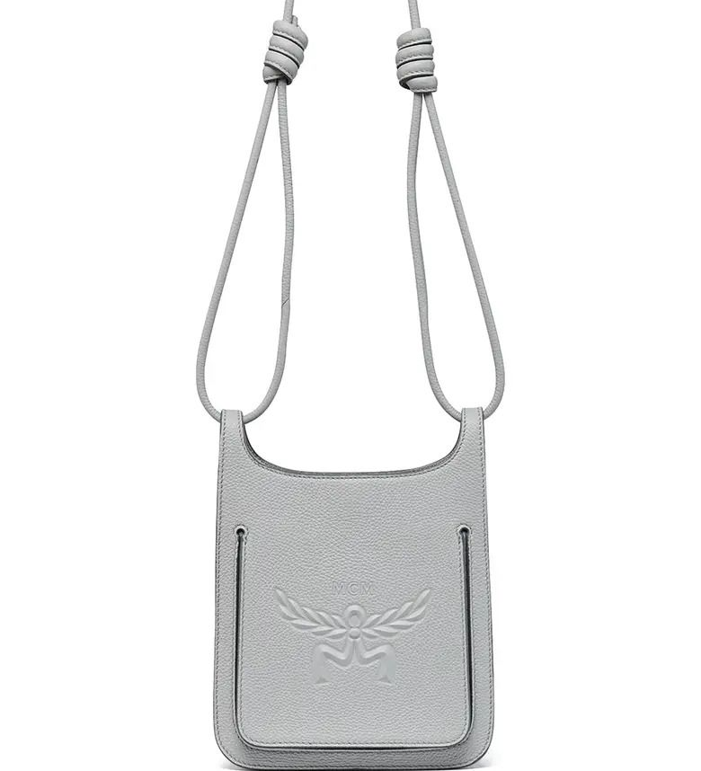 MCM Mini Lauretos Leather Hobo Bag