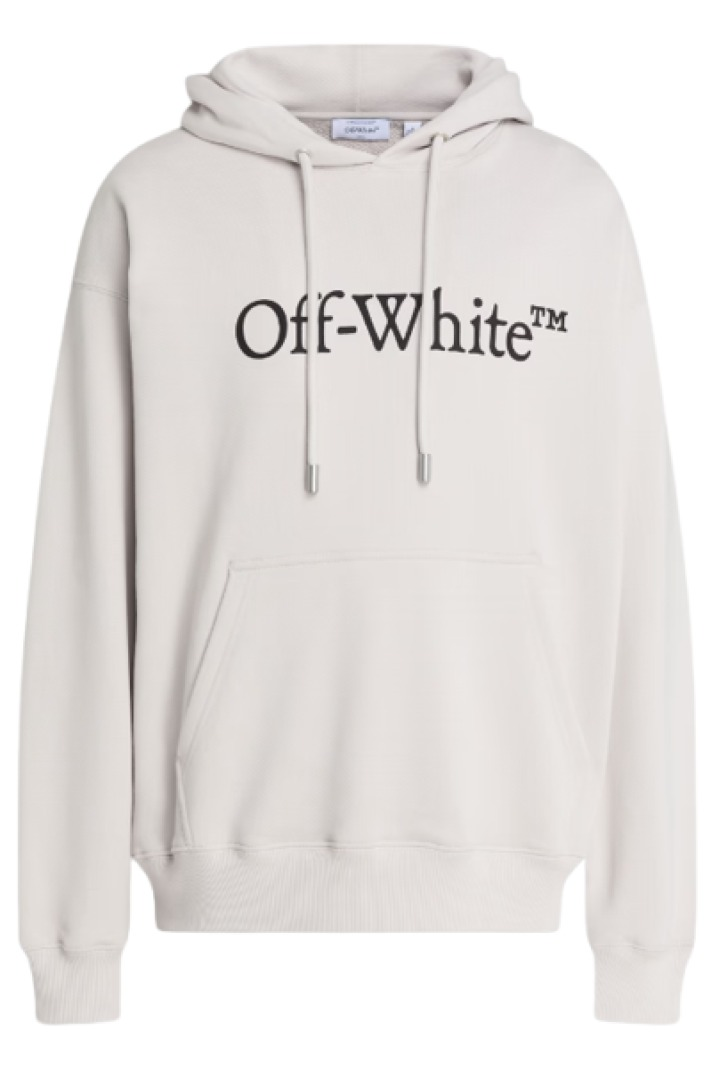 Off-White Big Bookish Skate Printed French Cotton-Terry Hoodie