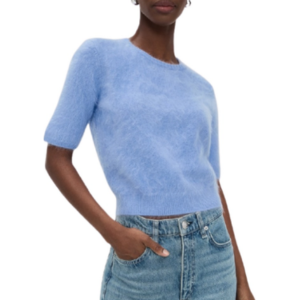 Rag & Bone Jada Cashmere Short Sleeve Crew Pullover