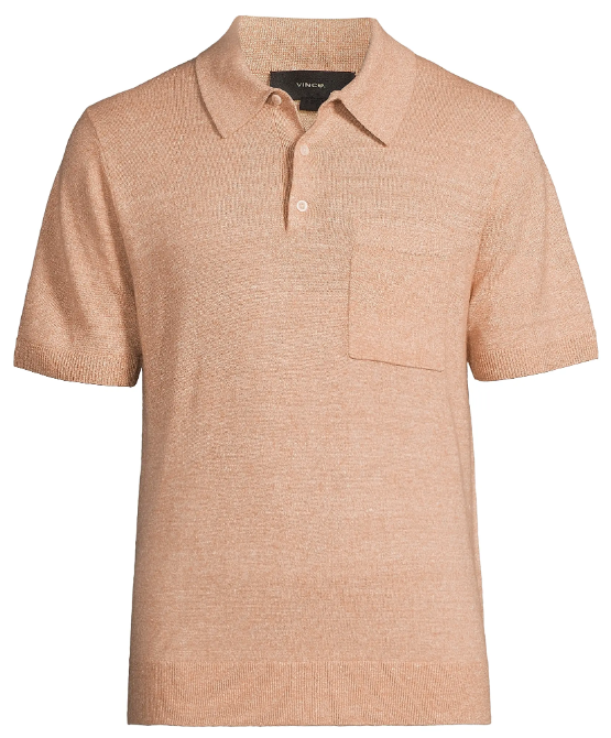 Vince Pocket Knit Polo Shirt