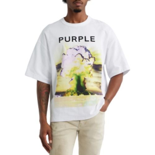 Purple Men's Jersey Graphic T-Shirt