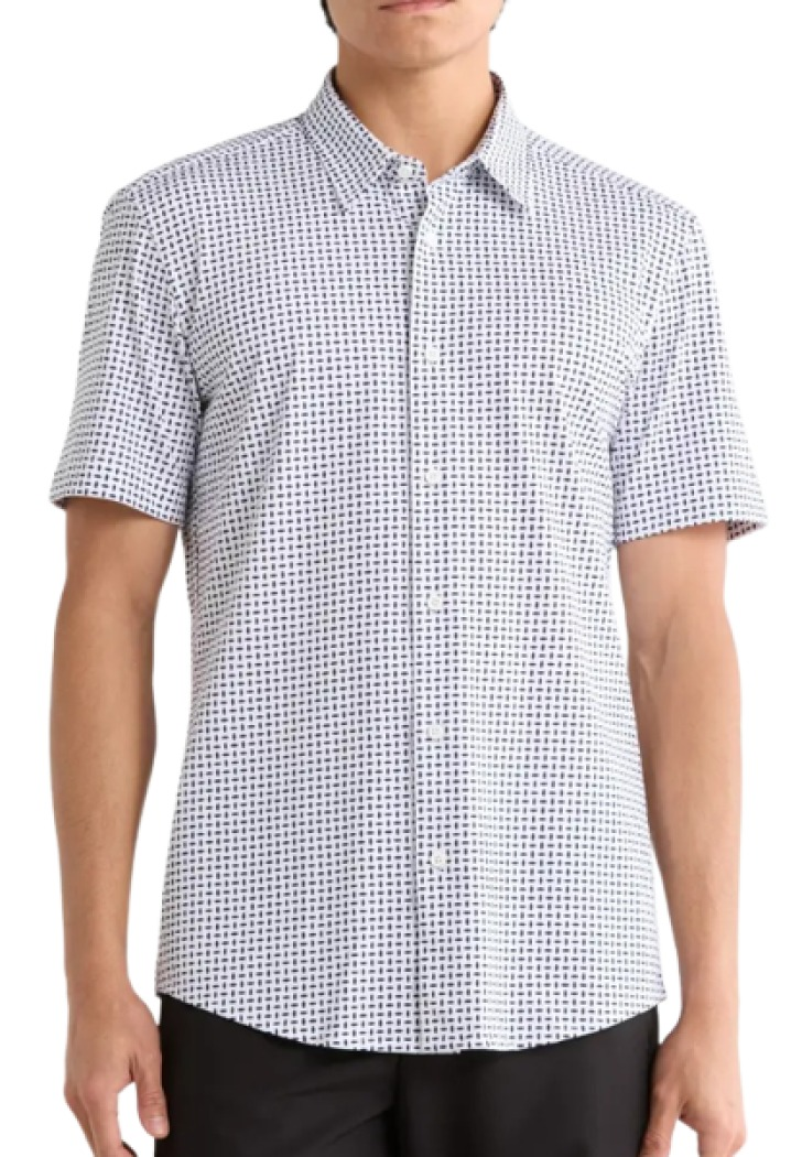 Boss Roan Slim Fit Short Sleeve Button-Up Shirt