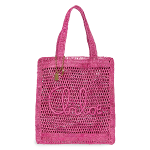 Chloé Summer Banana Logo Crocheted Tote