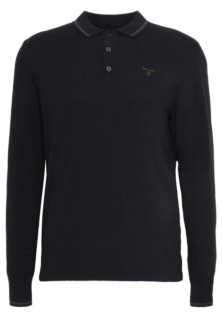 Barbour Nocton Cotton & Wool Long Sleeve Polo