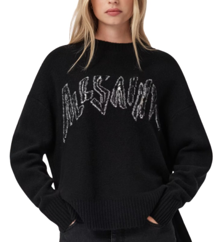 Allsaints Zinc Jacquard Graphic Sweater