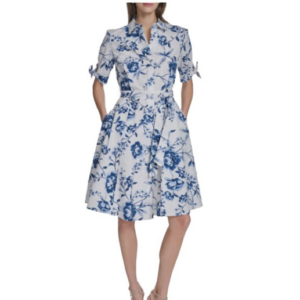 Calvin Klein Short Sleeve Cotton Shirtdress