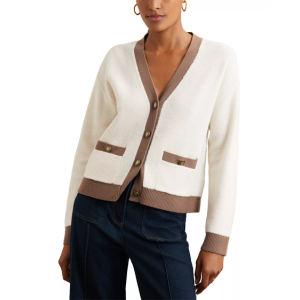 Reiss Olli Color Block Cardigan