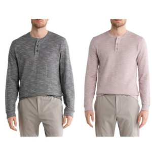 Vince Men's Cotton Henley Shirt