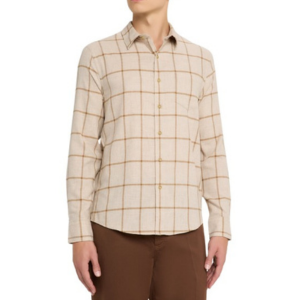 Vince Men's Cotton Windowpane Plaid Shirt