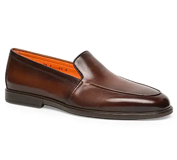 Santoni Malibu Leather Loafers