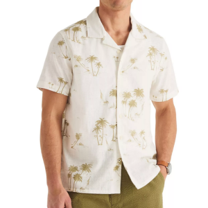 Nautica Men's Printed Short Sleeve Shirt