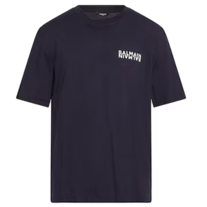 Balmain Logo Crewneck T Shirt