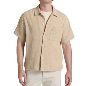 Frame Open Weave Short Sleeve Shirt