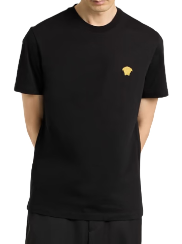 Versace Embroidered Cotton-Jersey T-Shirt