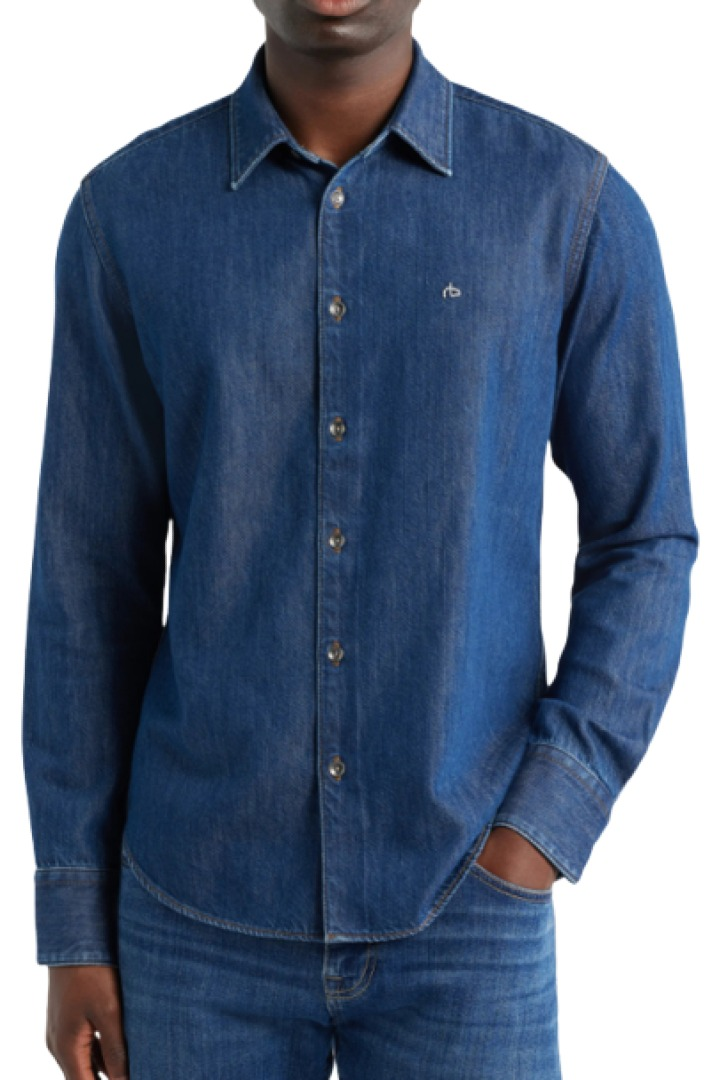 Rag & Bone Tomlin Denim Button-Up Shirt