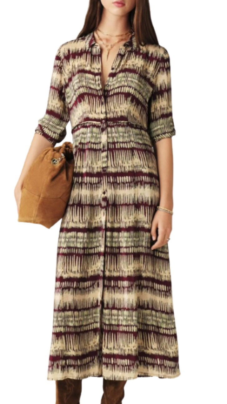 Ba & Sh Artemis Midi Shirt Dress