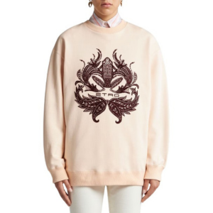 Etro Frog Motif Flock Print Sweatshirt