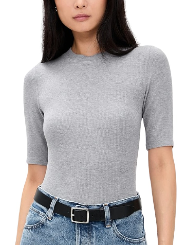 Frame The Heather Rib Crew Tee