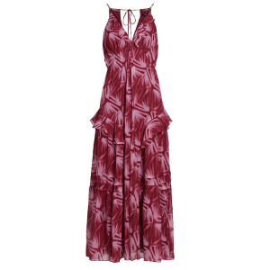 Rails Boa Abstract Chiffon Midi Dress