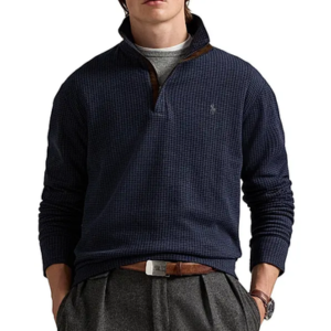 Polo Ralph Lauren Houndstooth Quarter Zip Polo
