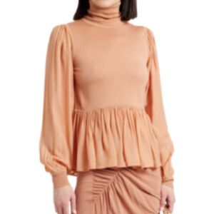 Ulla Johnson Women's Silk Blend Turtleneck Top