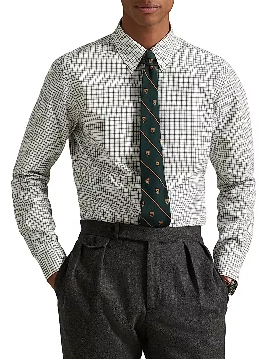 Polo Ralph Lauren Tattersall Cotton Poplin Button-Down Shirt