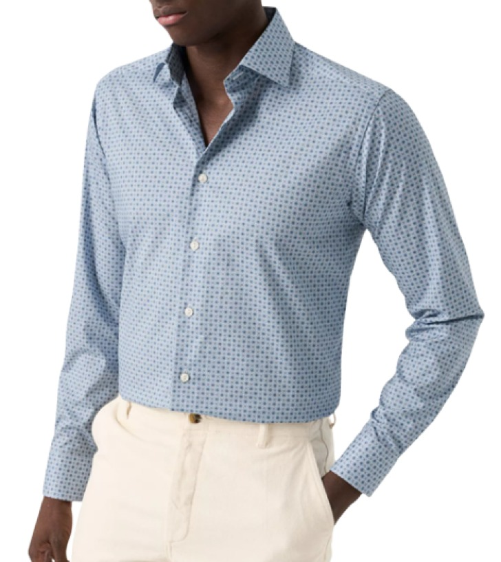 Eton Slim Fit Geometric Shirt