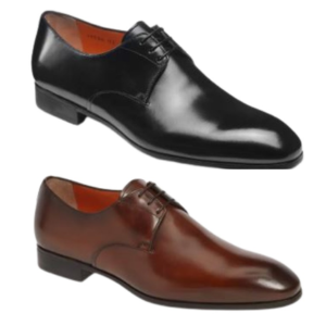 Santoni Men's Induct Plain Toe Derby