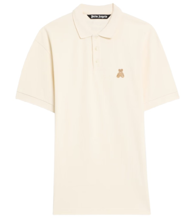 Palm Angels Appliquéd Cotton-Piqué Polo Shirt