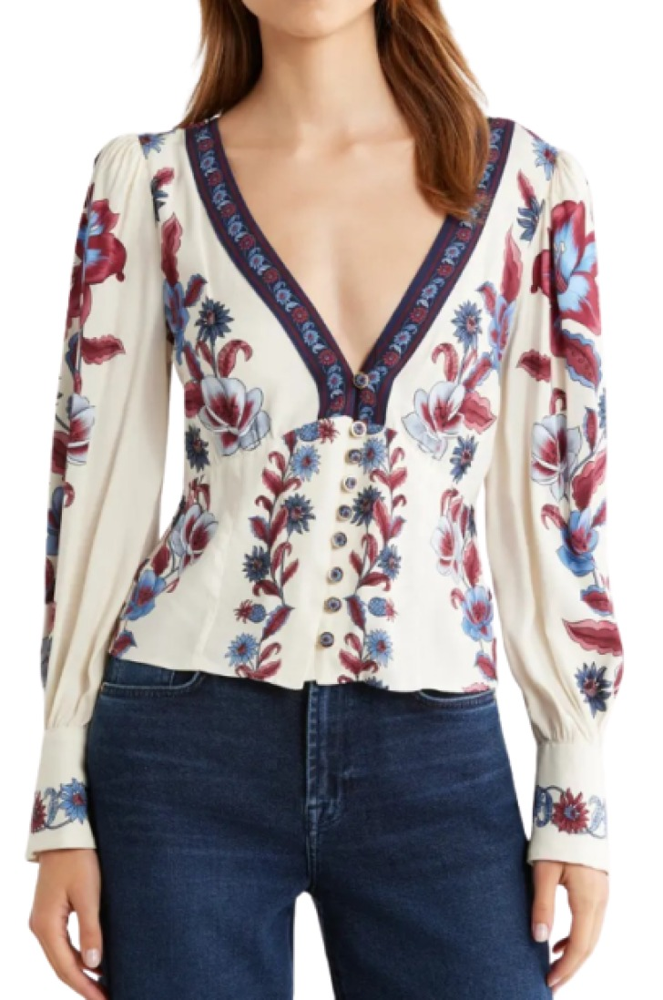 Farm Rio Malu Floral Top