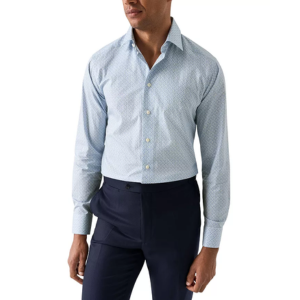 Eton Geometric Print Slim Fit Shirt