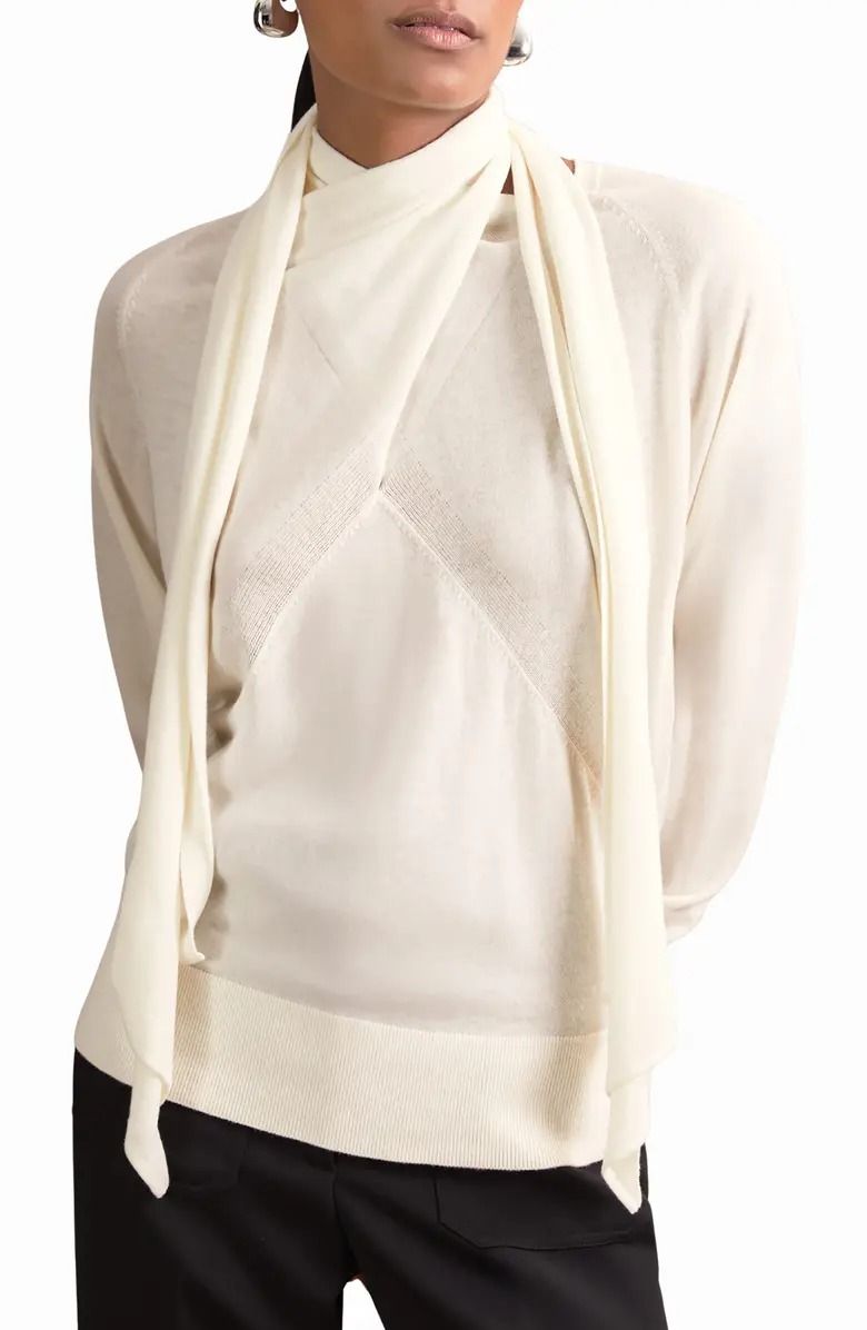 Reiss Alexis Scarf Wool Sweater